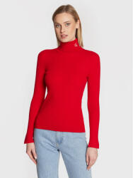 Calvin Klein Bluză cu gât J20J219779 Roșu Slim Fit