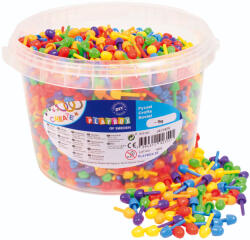 Playbox PlayBox: Színes mozaik pötyi 2700 db-os szett vödörben 1cm (2471829) - jatekshop
