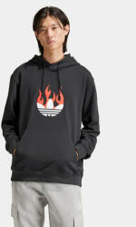 Adidas Bluză Flames Logo IS0208 Negru Regular Fit
