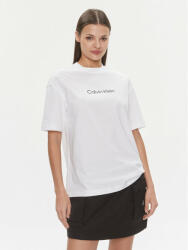 Calvin Klein Tricou Hero Logo Oversized T Shirt K20K206778 Alb Regular Fit