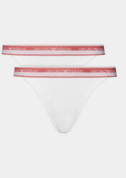 Emporio Armani Underwear Set 2 perechi de chiloți tanga 164522 4R227 00010 Alb