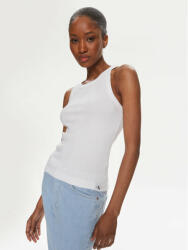Calvin Klein Jeans Top Variegated J20J223104 Alb Slim Fit