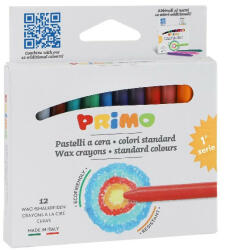 Primo Zsírkréta PRIMO kerek hegyezett 12 színű (0501PC12E) - papir-bolt