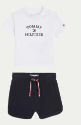 Tommy Hilfiger Set tricou și pantaloni scurți Logo KN0KN01812 Bleumarin Regular Fit