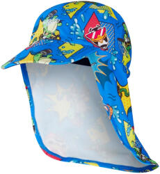 Speedo learn to swim sun protection hat blue l