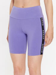 Guess Pantaloni scurți sport Aline V2YD12 KABR0 Violet Super Skinny Fit