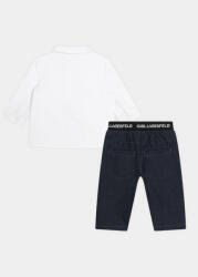 Karl Lagerfeld Kids Set cămașă și pantaloni din material textil Z30135 S Colorat Regular Fit