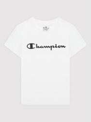 Champion Tricou Contrast Script Logo 404541 Alb Regular Fit