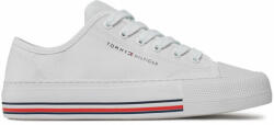 Tommy Hilfiger Teniși Low Cut Lace-Up Sneaker T3A9-33185-1687 S Alb