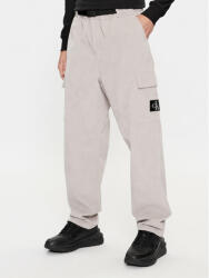 Calvin Klein Pantaloni din material J30J324035 Gri Relaxed Fit