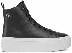 Calvin Klein Sneakers Cupsole Flatform Mid Wl Lth Wn YW0YW01180 Negru