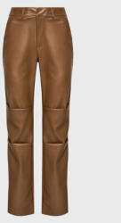 NA-KD Pantaloni din imitație de piele 1018-009353-1408-581 Maro Regular Fit