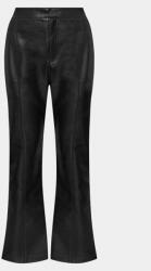 Gina Tricot Pantaloni din imitație de piele 20745 Negru Straight Fit