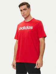 Adidas Tricou Essentials Single Jersey Linear Embroidered Logo T-Shirt IC9278 Roșu Regular Fit