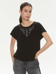 LIU JO Bluză Ecs T-Shirt St P M/C TA4194 JS360 Negru Regular Fit