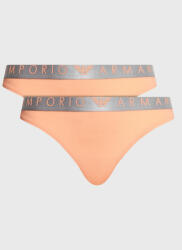 Emporio Armani Underwear Set 2 perechi de chiloți de damă clasici 163334 3R235 02662 Portocaliu