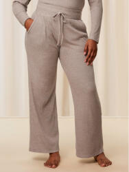Triumph Pantaloni pijama Thermal MyWear Wide Leg Trousers 10216564 Bej Regular Fit