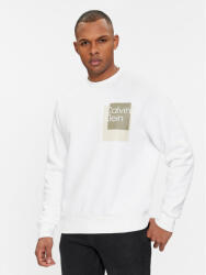 Calvin Klein Bluză Overlay K10K112249 Alb Regular Fit