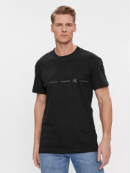 Calvin Klein Jeans Tricou Logo Repeat J30J324668 Negru Regular Fit