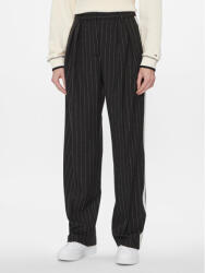 Tommy Hilfiger Pantaloni din material Relaxed Straight Pinstripe Pant WW0WW40513 Negru Straight Fit