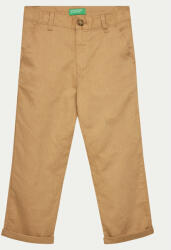 Benetton Pantaloni din material 4BE7CF02U Bej Regular Fit
