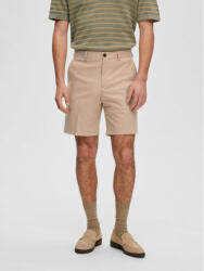 Selected Homme Pantalon scurți din material 16088510 Bej Slim Fit
