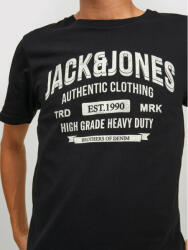 JACK & JONES Tricou Jeans 12210949 Negru Regular Fit