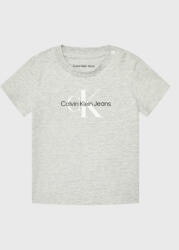 Calvin Klein Tricou Monogram IN0IN00001 Gri Regular Fit
