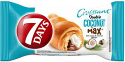  7DAYS Double Coconut Max croissant kakaós töltelékkel és kókuszos töltelékkel 80 g