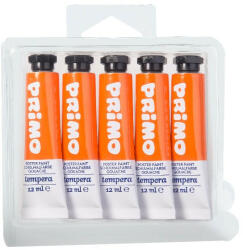 Primo Tempera PRIMO narancssárga 12 ml 5 db/készlet (15.1822207)