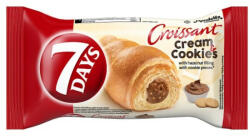  7DAYS Cream & Cookies croissant mogyorós töltelékkel és kekszdarabokkal 60 g - pelenkavilag