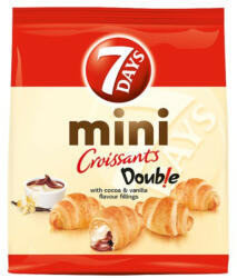  7DAYS Double Mini croissant kakaós és vanília ízű töltelékkel 200 g