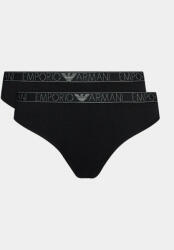 Emporio Armani Underwear Set 2 perechi de chiloți tanga 163333 3F223 00020 Negru