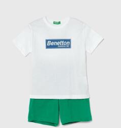 United Colors of Benetton gyerek pamut melegítő szett zöld - zöld 104