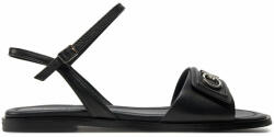 Calvin Klein Sandale Flat Sandal Relock Lth HW0HW01942 Negru