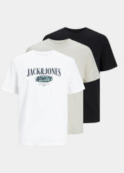 JACK & JONES Set 3 tricouri Cobin 12260814 Colorat Standard Fit