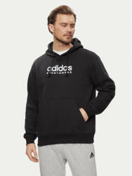 Adidas Bluză All SZN Fleece Graphic Hoodie IC9771 Negru Loose Fit