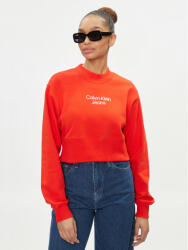 Calvin Klein Bluză Stacked Institutional J20J221466 Roșu Regular Fit