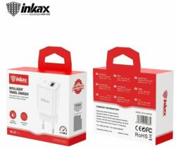 Inkax HC-01 USB hálózati töltő adapter 2.1A (fehér)