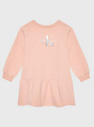 Calvin Klein Jeans Rochie tricotată Gradient Monogram IG0IG01677 Roz Relaxed Fit