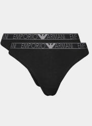 Emporio Armani Underwear Set 2 perechi de chiloți de damă clasici 163334 4R223 00020 Negru