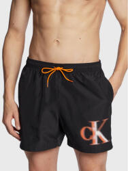 Calvin Klein Pantaloni scurți pentru înot Medium Drawstring Graphic KM0KM00800 Negru Regular Fit