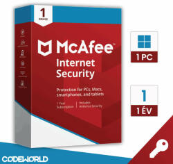 McAfee Internet Security - 1 év 1 eszköz (MAINTERNETSECURITY1Y1D)