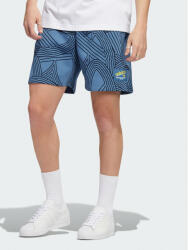 adidas Pantaloni scurți sport Original Athletic Club Allover Print HI2969 Albastru Regular Fit