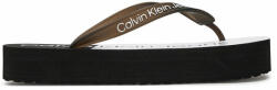 Calvin Klein Jeans Flip flop Beach Sandal Flatform Monologo YW0YW01617 Negru