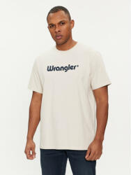 Wrangler Tricou Logo 112350523 Écru Regular Fit