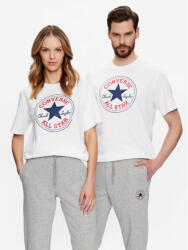 Converse Tricou Unisex Go To All Star Patch 10025459-A03 Alb Standard Fit