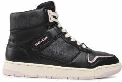 Coach Sneakers Hi Top Coated Canvas CD304 Negru