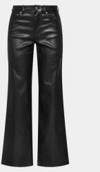 Gina Tricot Pantaloni din imitație de piele 20676 Negru Wide Leg
