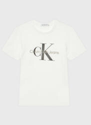 Calvin Klein Tricou Monogram Logo IU0IU00267 Alb Regular Fit